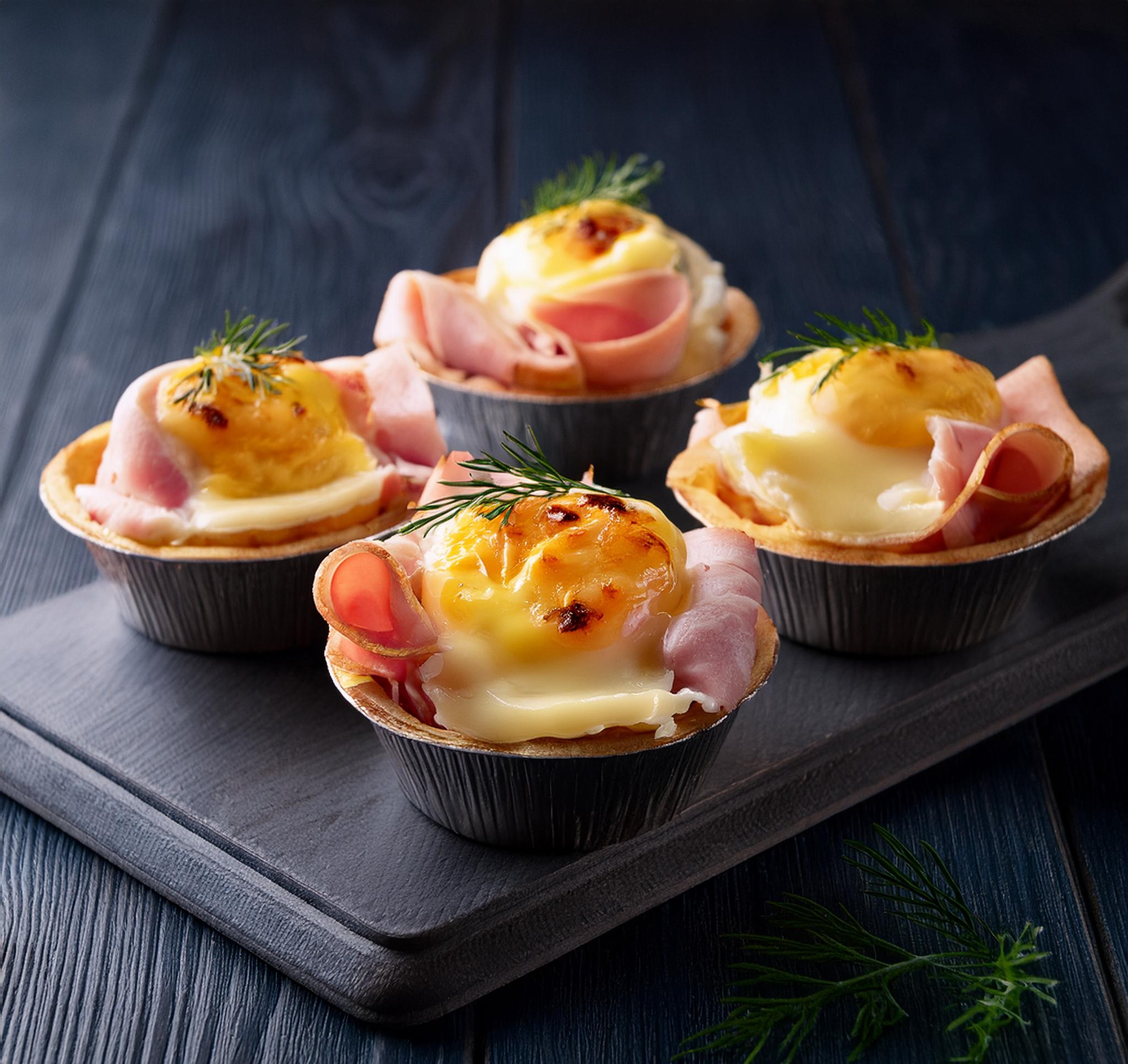 Ham Cheese and Egg Cups